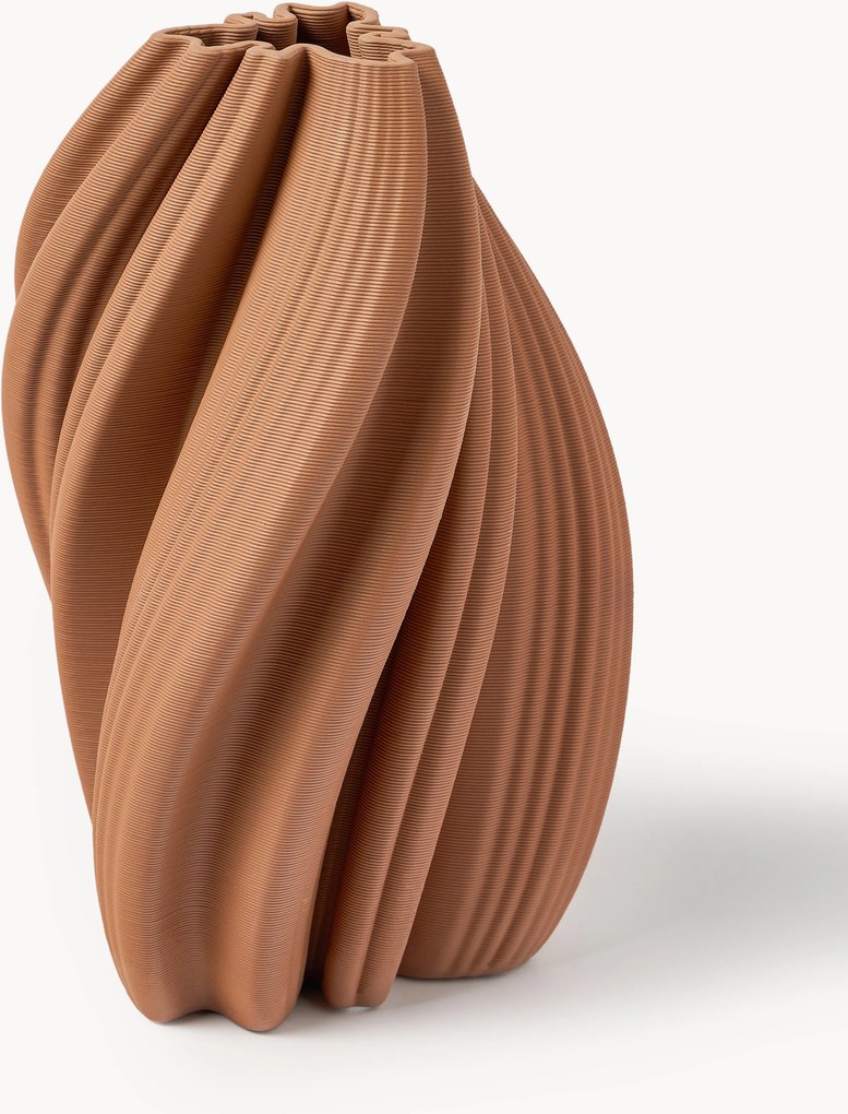 Vaso in porcellana stampato in 3D Melody, alt. 29 cm