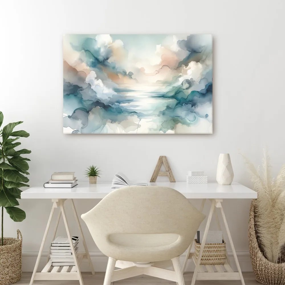 Quadro su tela – Crepuscolo ad acquerello