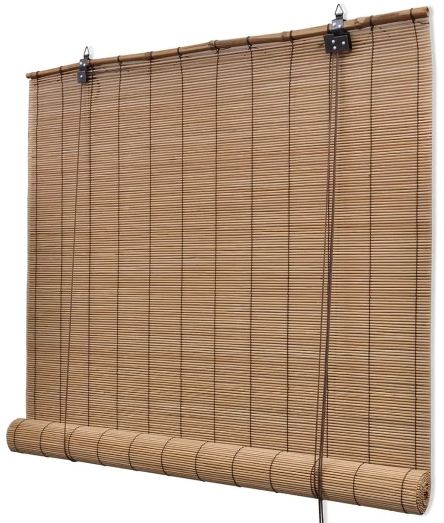 Tende A Rullo İn Bambù Marrone 80x160 Cm /