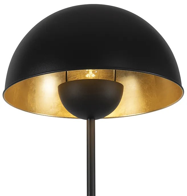Lampada da terra industriale nera con oro 160 cm - Magnax