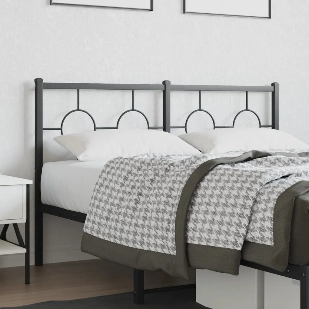 Testiera İn Metallo Nero 135 Cm /