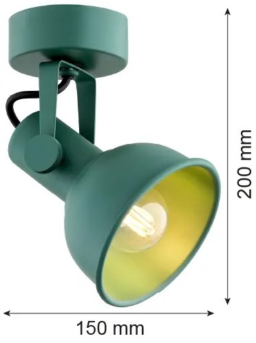 Argon 8299 - Faretto LENORA 1xE14/7W/230V verde