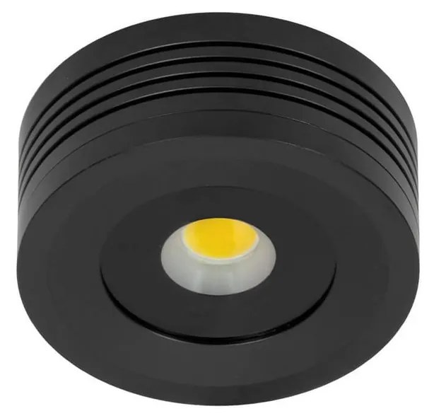 Faretto LED a superficie 5W IP65 220V Dimmerabile Nero - Professional Colore Bianco Naturale 4.000K