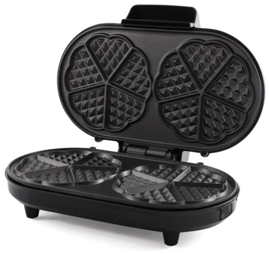 Heinner HWF-1000CR - Piastra per waffle 1000W/230V nera/rosa oro