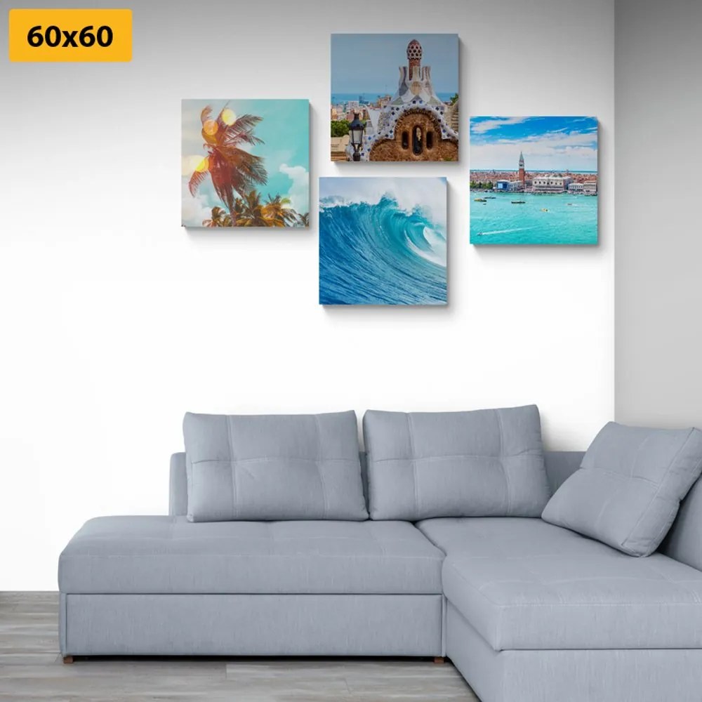 Set di quadri – Brezza del mare