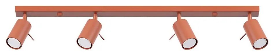 Sollux SL.1510 - Faretto RING 4xGU10/10W/230V rosso