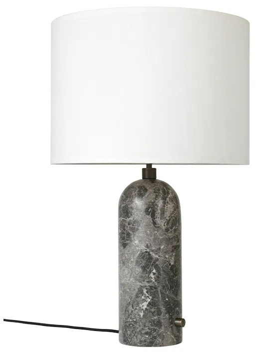 GUBI - Gravity Lampada da Tavolo Grande Grigio Marmo/Bianco GUBI