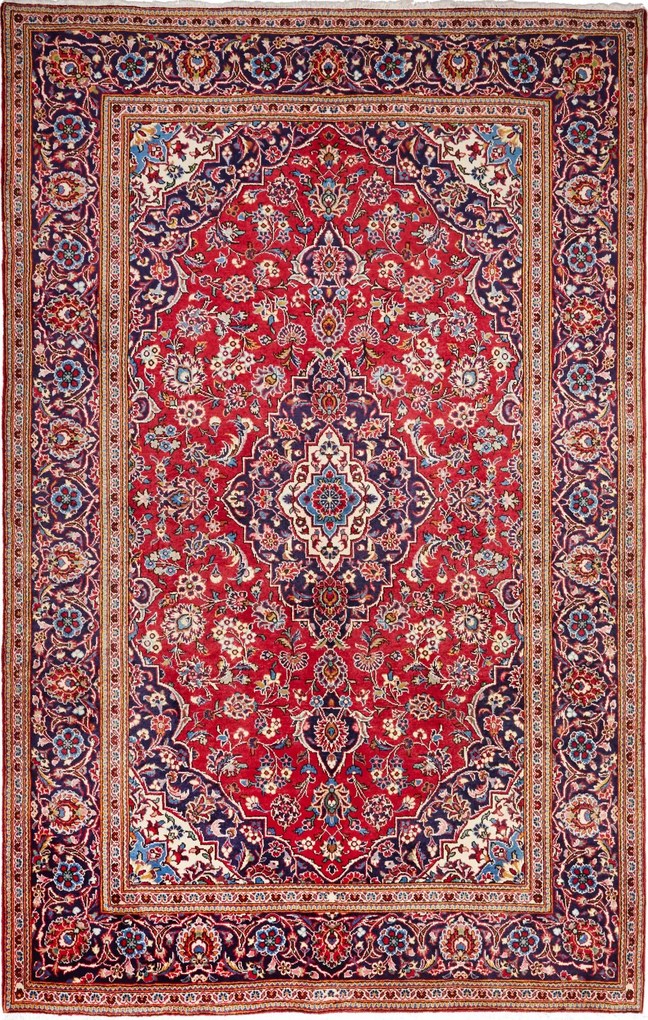 Kashan Tappeto persiano 300x200 Beige (Iran) Annodato A Mano