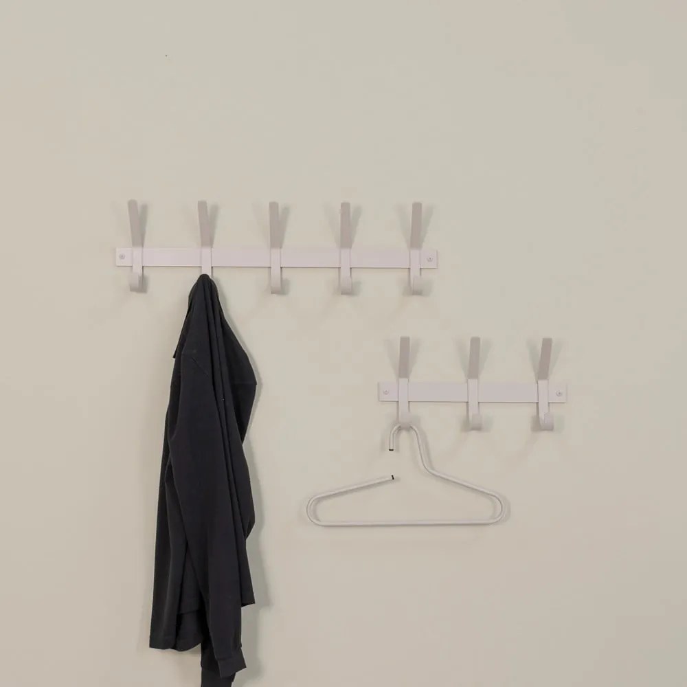 Attaccapanni da parete grigio tortora in metallo 70 cm Dexter – Spinder Design