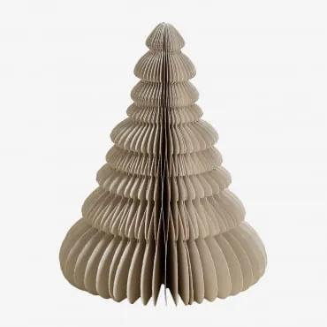 Confezione da 3 alberi di Natale in carta Noelle Beige Lino & ↑24 - Sklum
