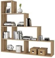 Libreria divisorio rovere a cubo cm 145 x 29 x 145 h