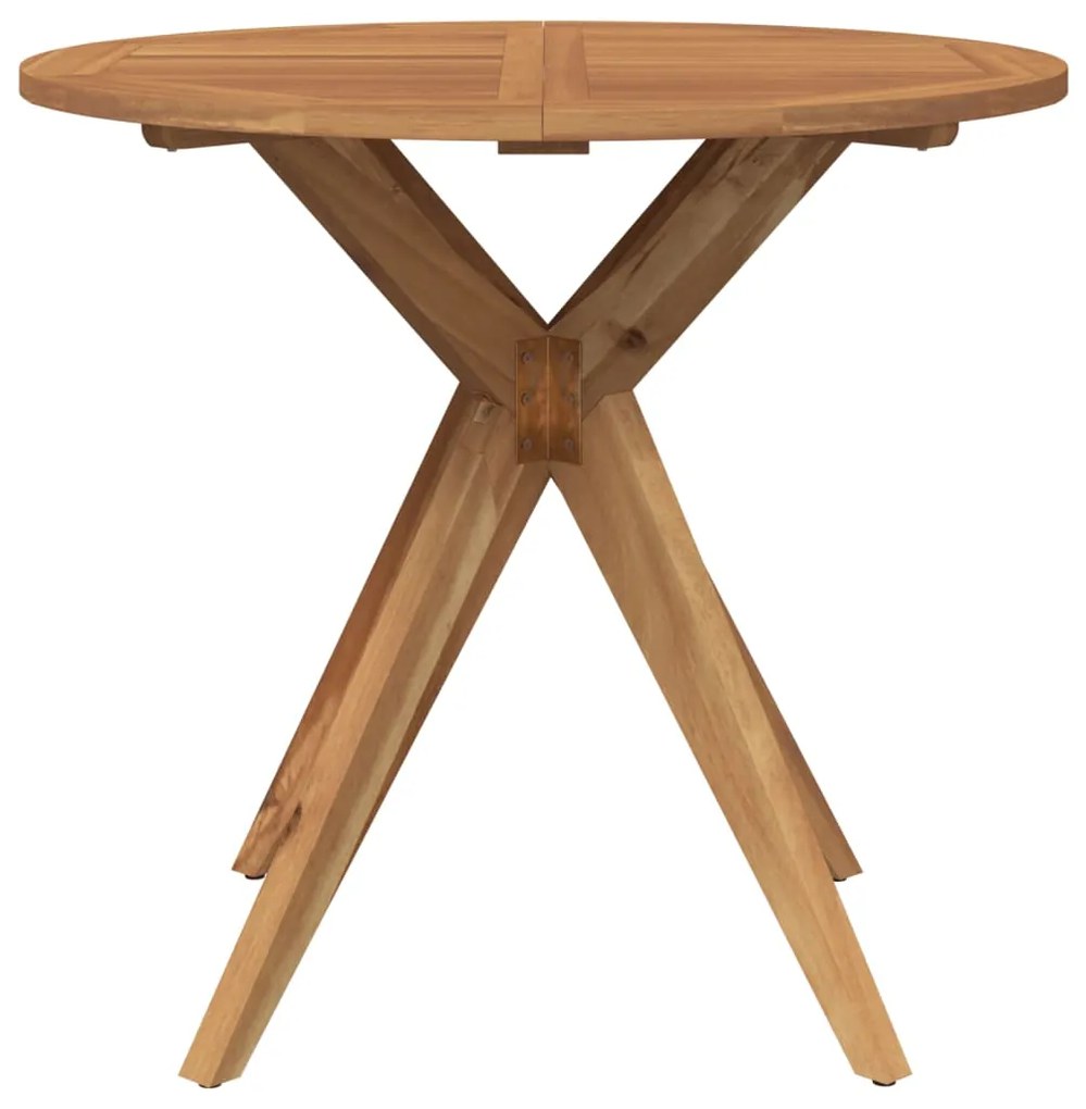 Set da pranzo per giardino 3 pz in legno massello di acacia