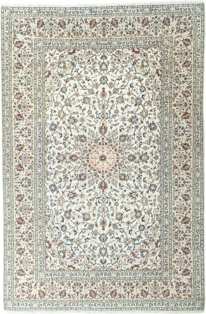 Kashan Tappeto persiano 200x300 Beige (Iran) Annodato A Mano