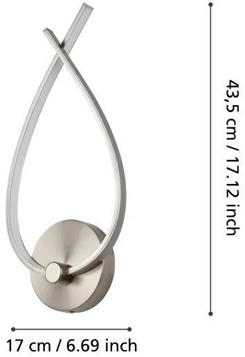 Eglo 98889 - Applique LED PALOZZA LED/10W/230V