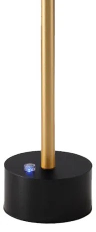 Lampada da tavolo LED dimmerabile ricaricabile SAM LED/5W/5V 3600 mAh nero/oro