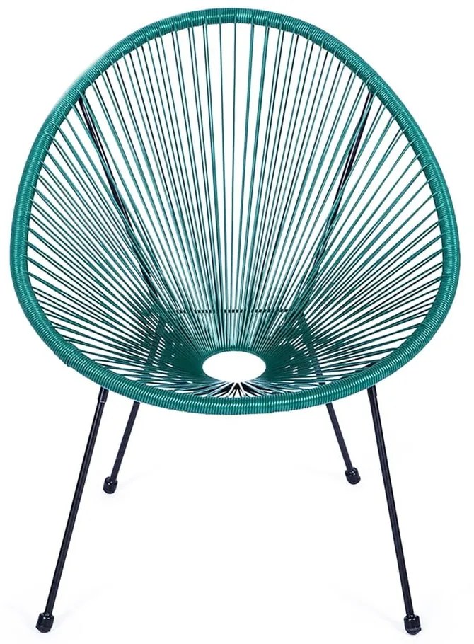 Poltrona da esterno verde in metallo e plastica Avocado Comfort – Bonami Selection