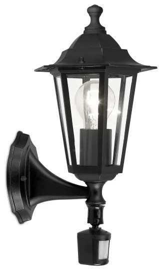 EGLO 22469 - Lampada con sensore LATERNA 4 1xE27/60W nero