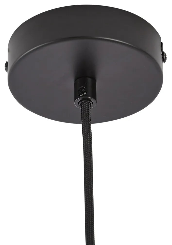 Lampada a sospensione retrò oro con vetro verde - Jina