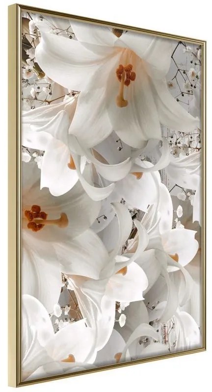 Poster  Floras Mess  Cornice Quadri Cornice d'oro, Larghezza x Altezza Home decor 30x45