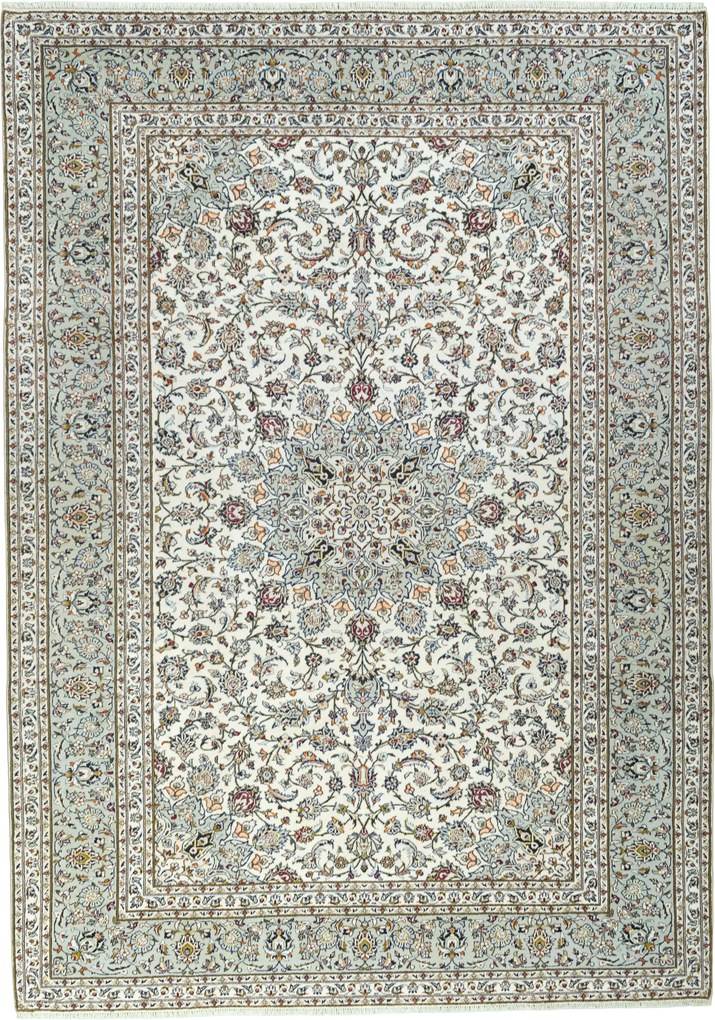 Kashan Tappeto persiano 360 x 260 Beige (Iran) Annodato A Mano