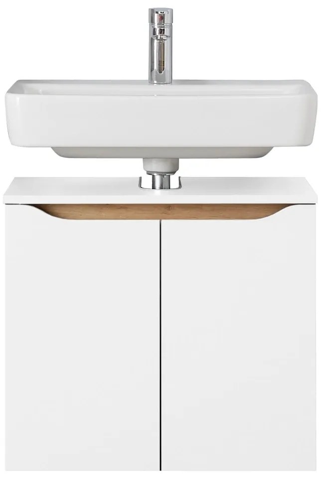 Mobile basso sospeso bianco senza lavello 60x53 cm Set 857 - Pelipal