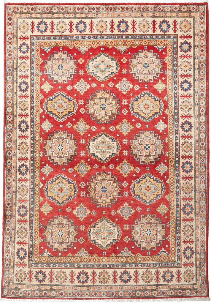 Kazak Tappeto 210x150 (Pakistan) Annodato A Mano