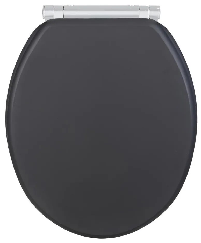 WENKO 25218100-WC sedile WC MORRA 35x42 cm antracite/argento