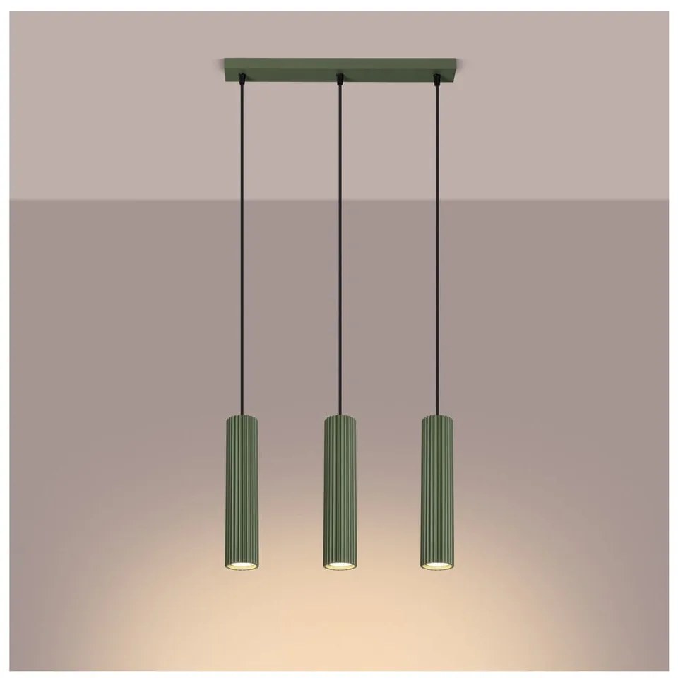Lampadario verde Gleam – Sollux