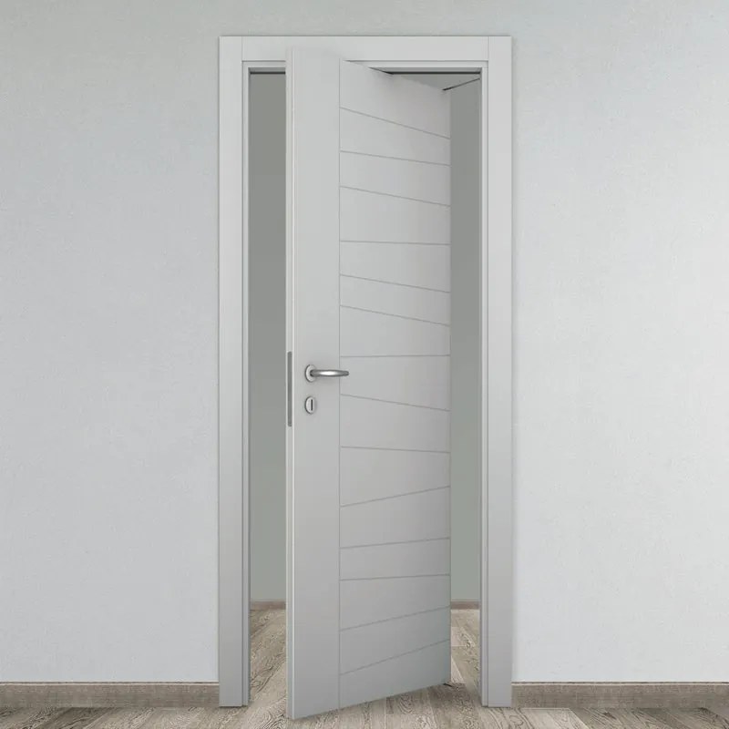 Porta rototraslante Madera grigio L 70 x H 210 cm destra