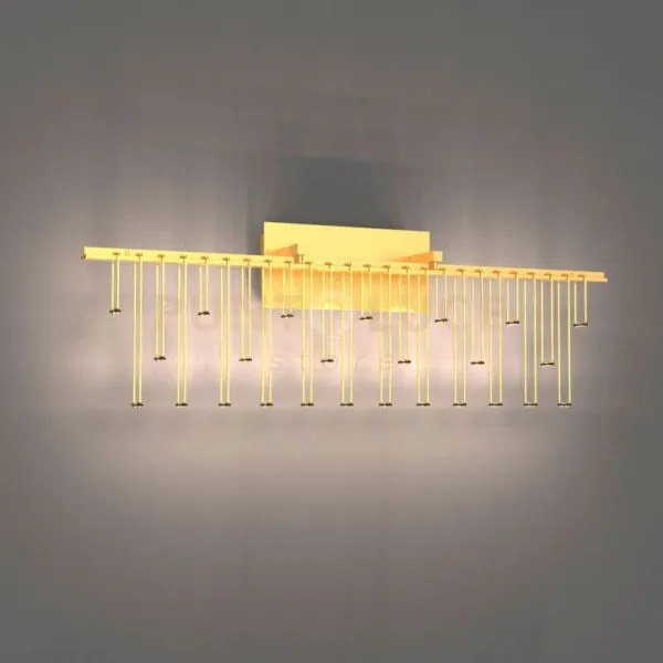 Lampada da parete scintilla, ottone, led 9 w, lumen 765 3000k, l. c...