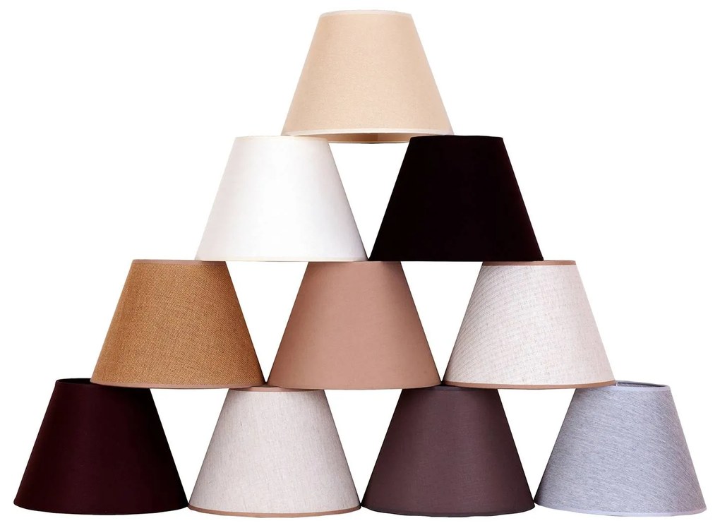 Paralume Mini Romance per sospensione beige Duolla, Tessuto / Stoffa / Seta
