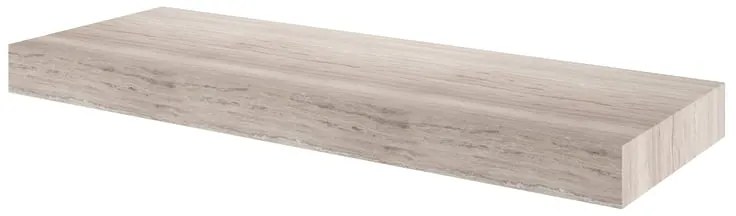 Top per lavabo Neo SENSEA L 136 x H 10 x P 48.5 cm beige stratificato, effetto pietra naturale