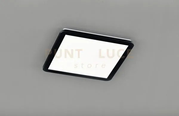 Camillus plafoniera led quadrata metallo nero opaco con funzione di...
