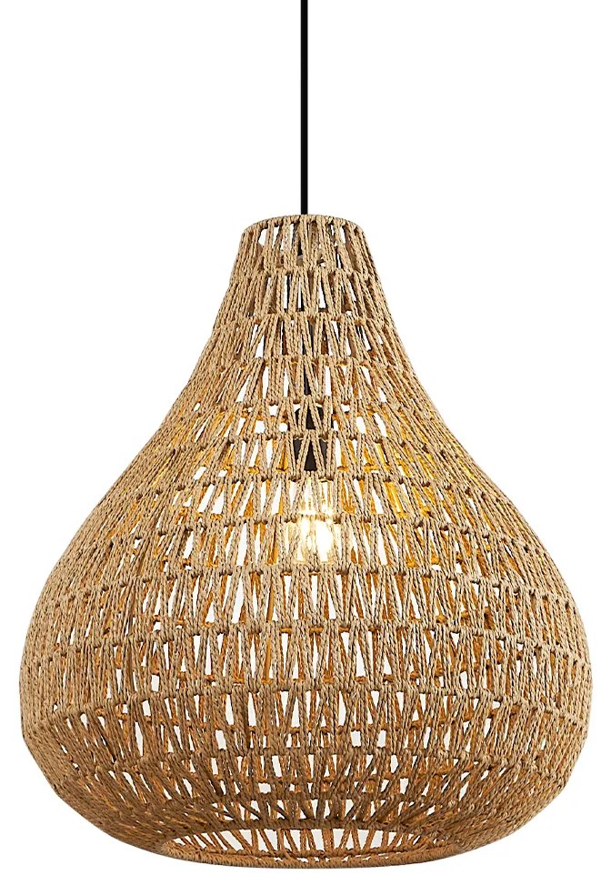 Lampada a sospensione scandinava marrone 45 cm - Lina Natural
