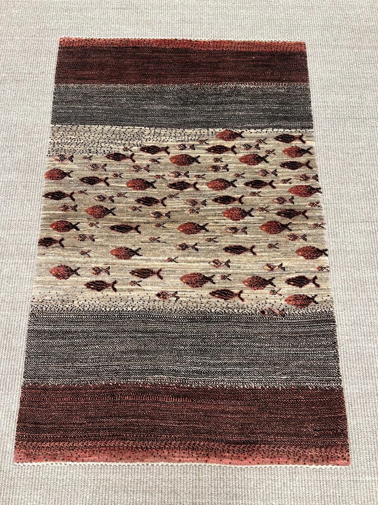 Loribaft Tappeto persiano 80x130 Beige (Iran) Annodato A Mano