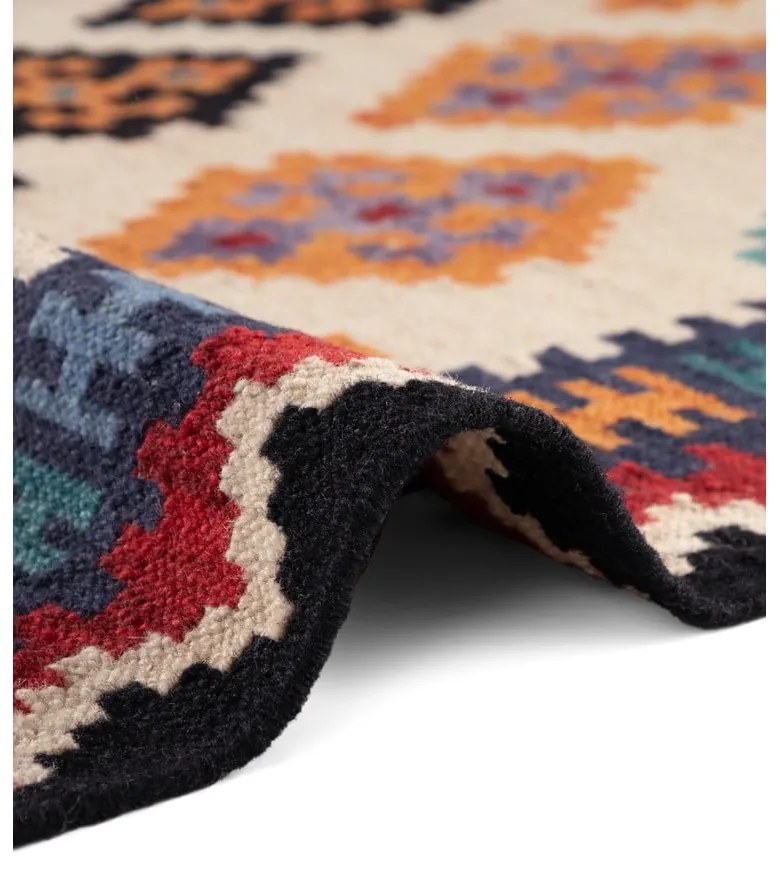 Tappeto rosso in lana reversibile/tessuto a mano 120x170 cm Kamal Kian – Nouristan