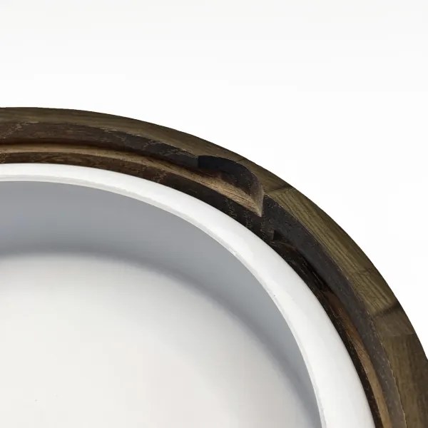 Plafoniera bagno OAK SMOKY 2xE27/15W/230V IP54 Ø27,5 cm rovere/marrone