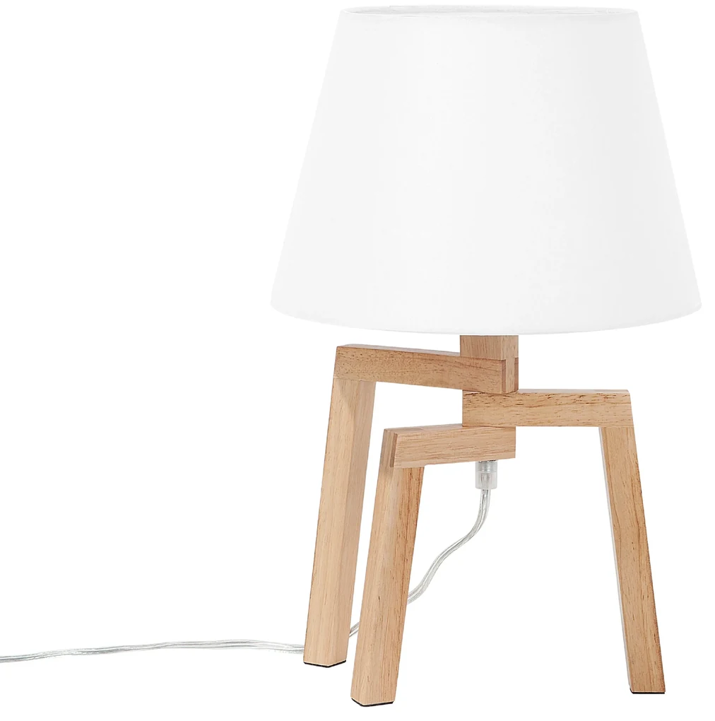 Lampada da tavolo in legno di mango Neirix - SKLUM