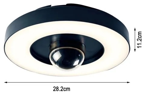 Immax NEO 07792L -LED Telecamera smart per esterni con luce RING 22W/230V Wi-Fi Tuya