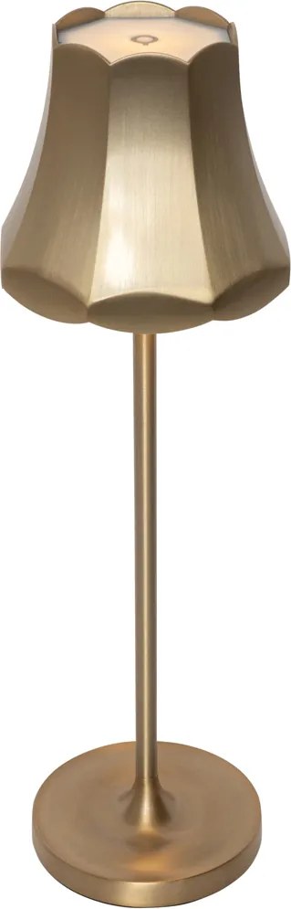 Lampada da tavolo retrò dorata ricaricabile IP44 - Granny