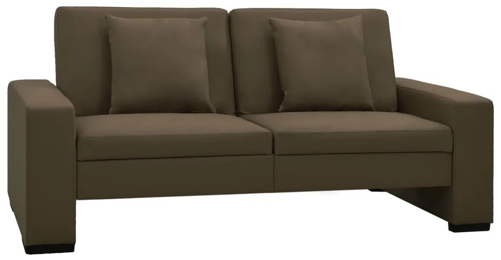 Divano Letto Marrone İn Similpelle /