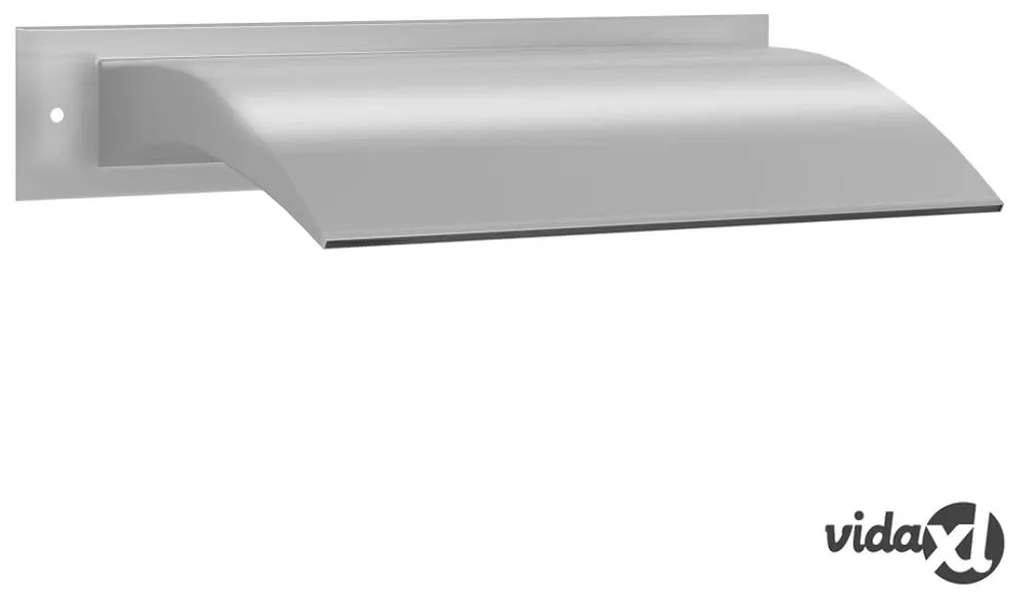 vidaXL Fontana per Piscina Argento 45x9x26 cm in Acciaio Inox