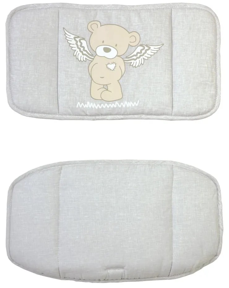 Cuscino per seggiolone grigio Heartbreakerbär – Roba