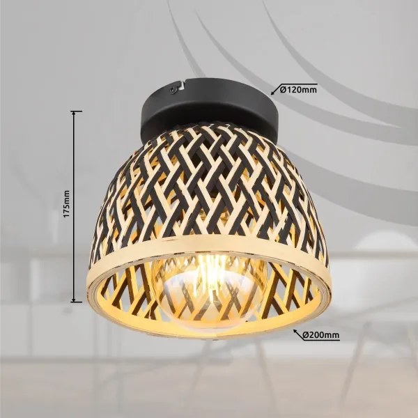 Globo 15767D1 - Plafoniera COLLY 1xE27/15W/230V