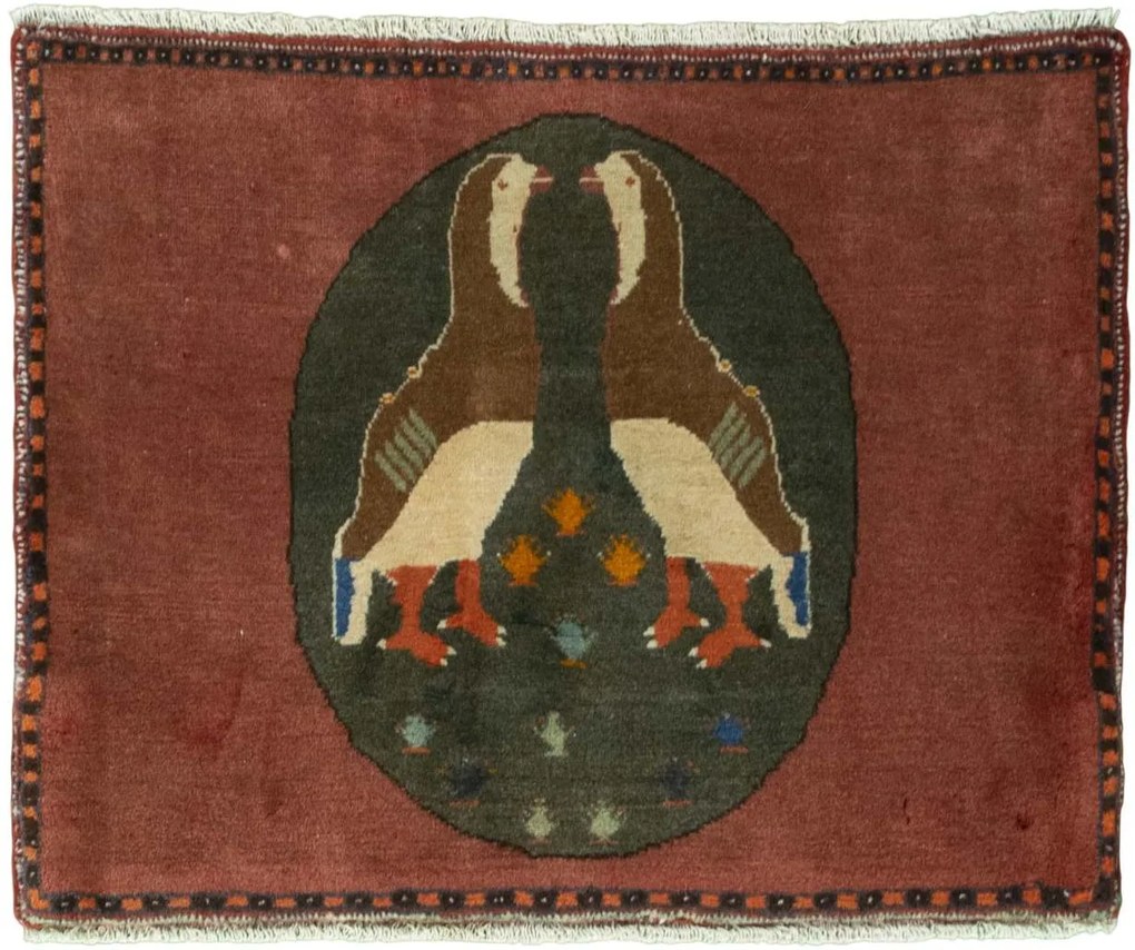 Gabbeh Tappeto persiano 70 x 50 Rosso (Iran) Annodato A Mano