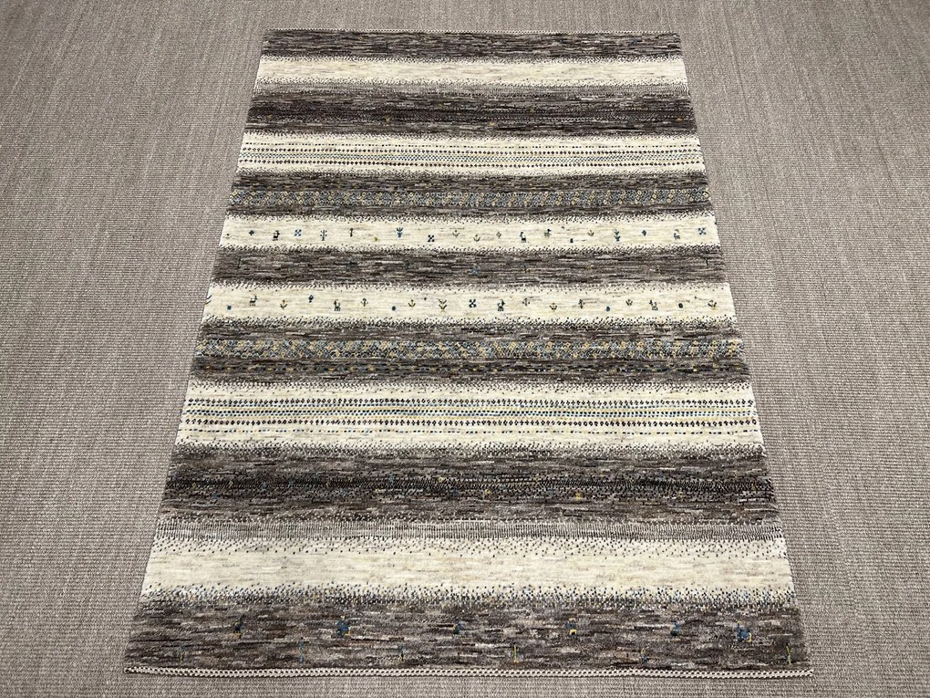 Loribaft Tappeto 130 x 190 Beige (Iran) Annodato A Mano