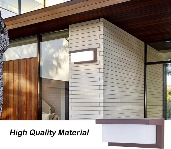 Brilagi - LED RGBW Applique da esterno BRICKY 1xE27/15W/230V marrone IP54