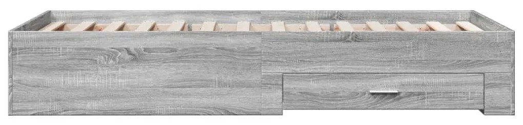 Giroletto cassetti grigio sonoma 75x190 cm legno multistrato