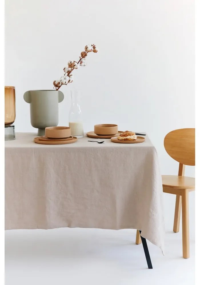 Set di 18 piatti in gres color salmone Malia - Bonami Selection