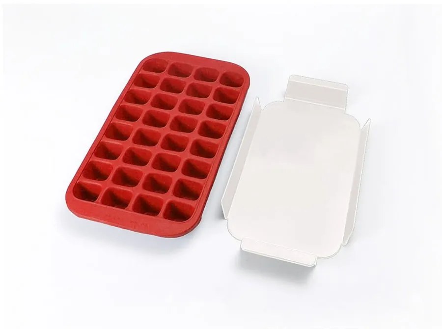 Stampo per ghiaccio in silicone rosso, 32 cubetti Industrial - Lékué